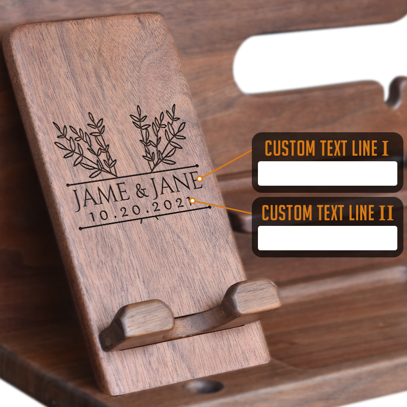 Custom Gift for Husband/BoyFriend - Personalized Phone Docking Station, Nightstand Organizer, Gift Ideas for Special Anniversary, Birthday, Wedding, Father's Day, Christmas